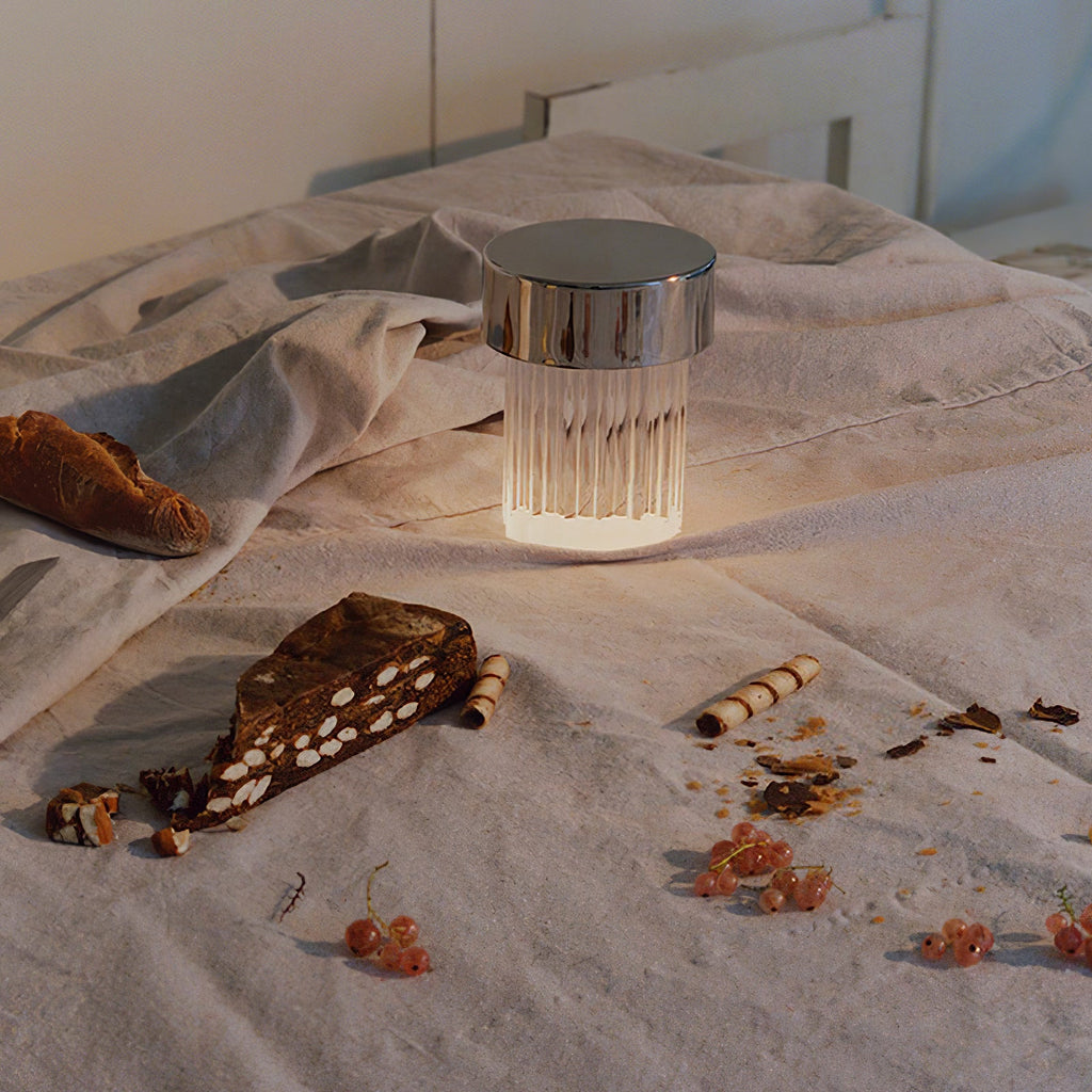 Vanta Glass Cylinder Table Lamp