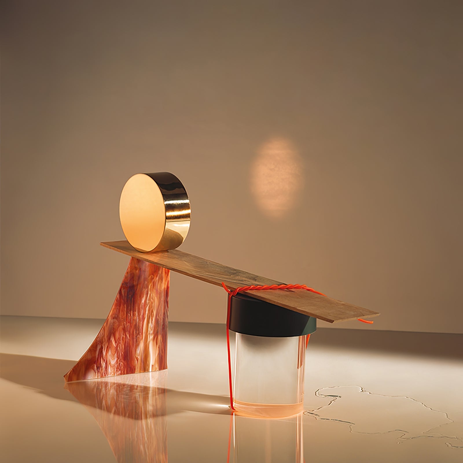 Vanta Glass Cylinder Table Lamp