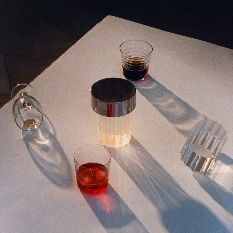 Vanta Glass Cylinder Table Lamp