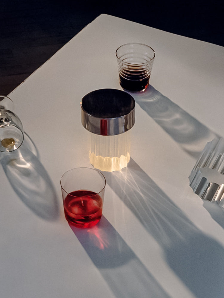 Vanta Glass Cylinder Table Lamp