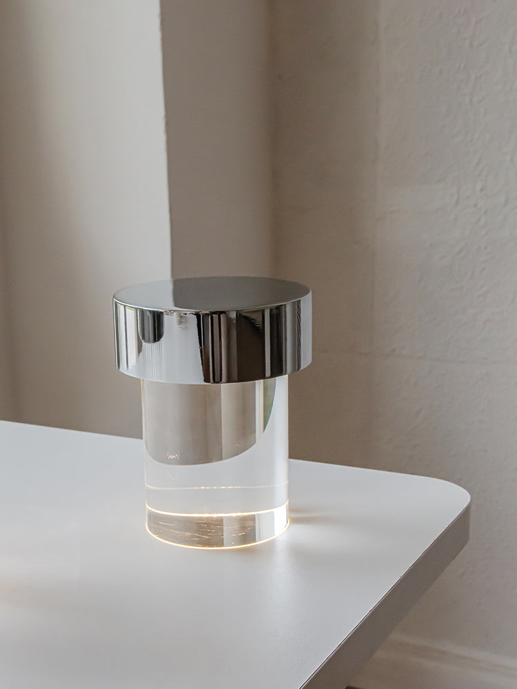 Vanta Glass Cylinder Table Lamp