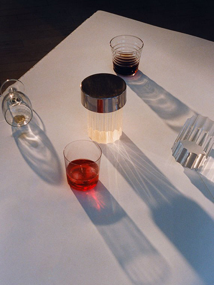 Vanta Glass Cylinder Table Lamp