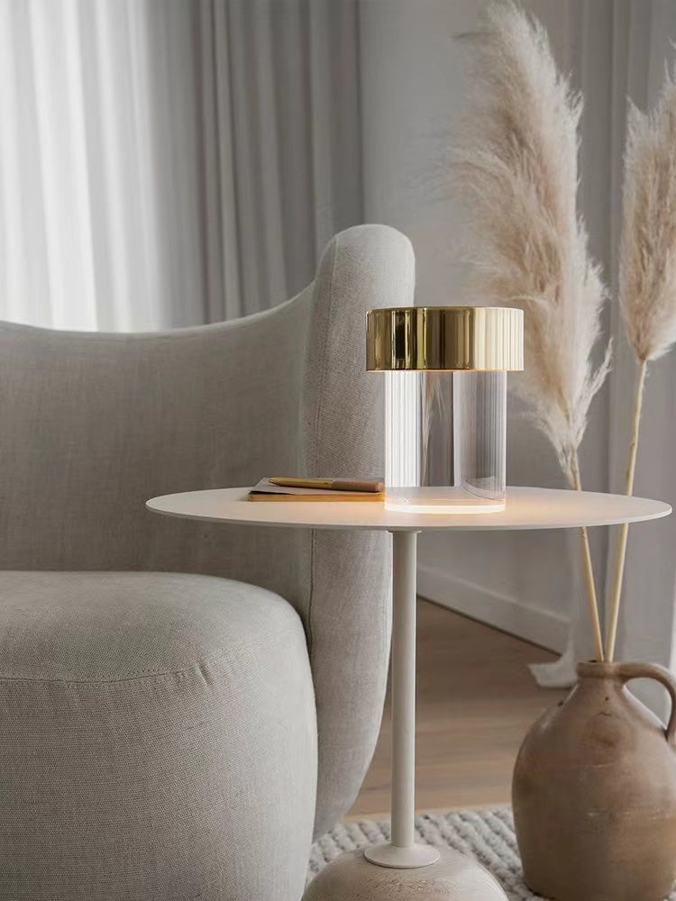 Vanta Glass Cylinder Table Lamp