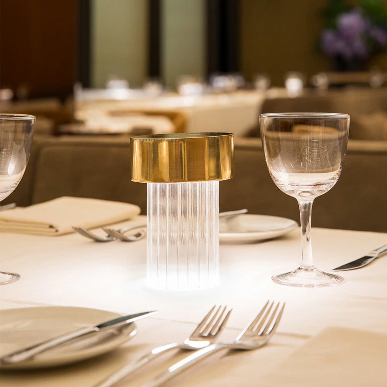 Vanta Glass Cylinder Table Lamp