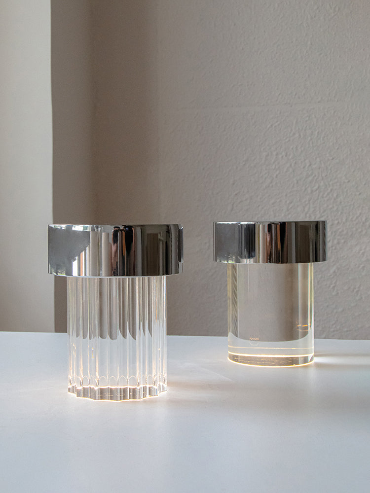 Vanta Glass Cylinder Table Lamp