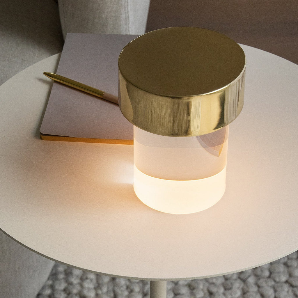 Vanta Glass Cylinder Table Lamp