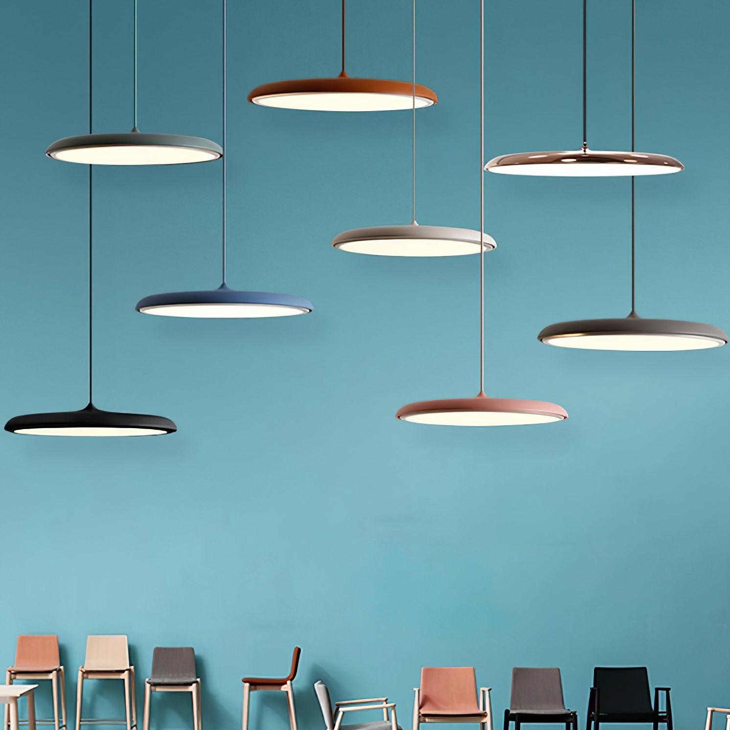 Macaron Disc LED Pendant Light