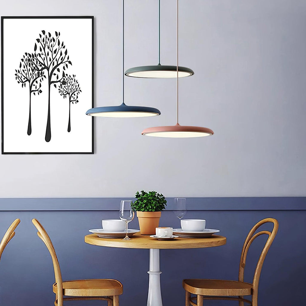 Macaron Disc LED Pendant Light