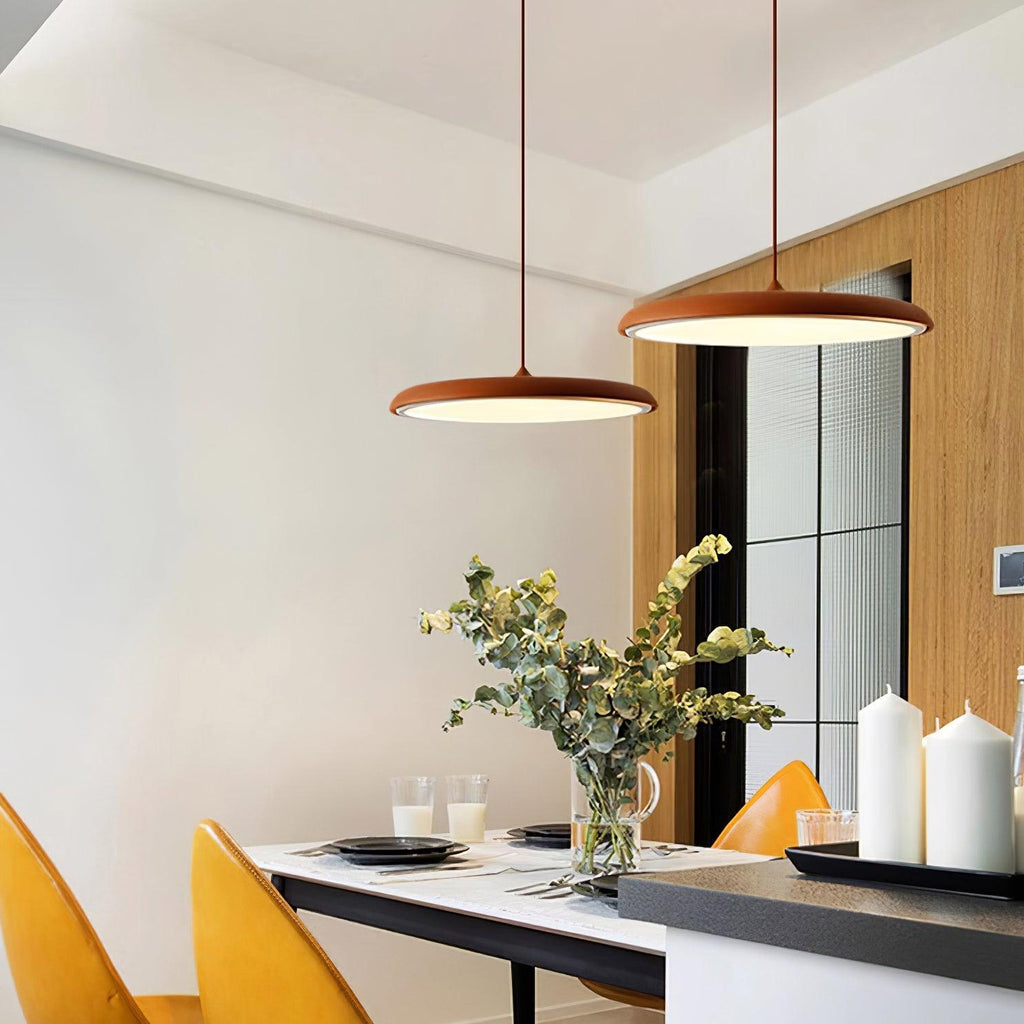 Macaron Disc LED Pendant Light