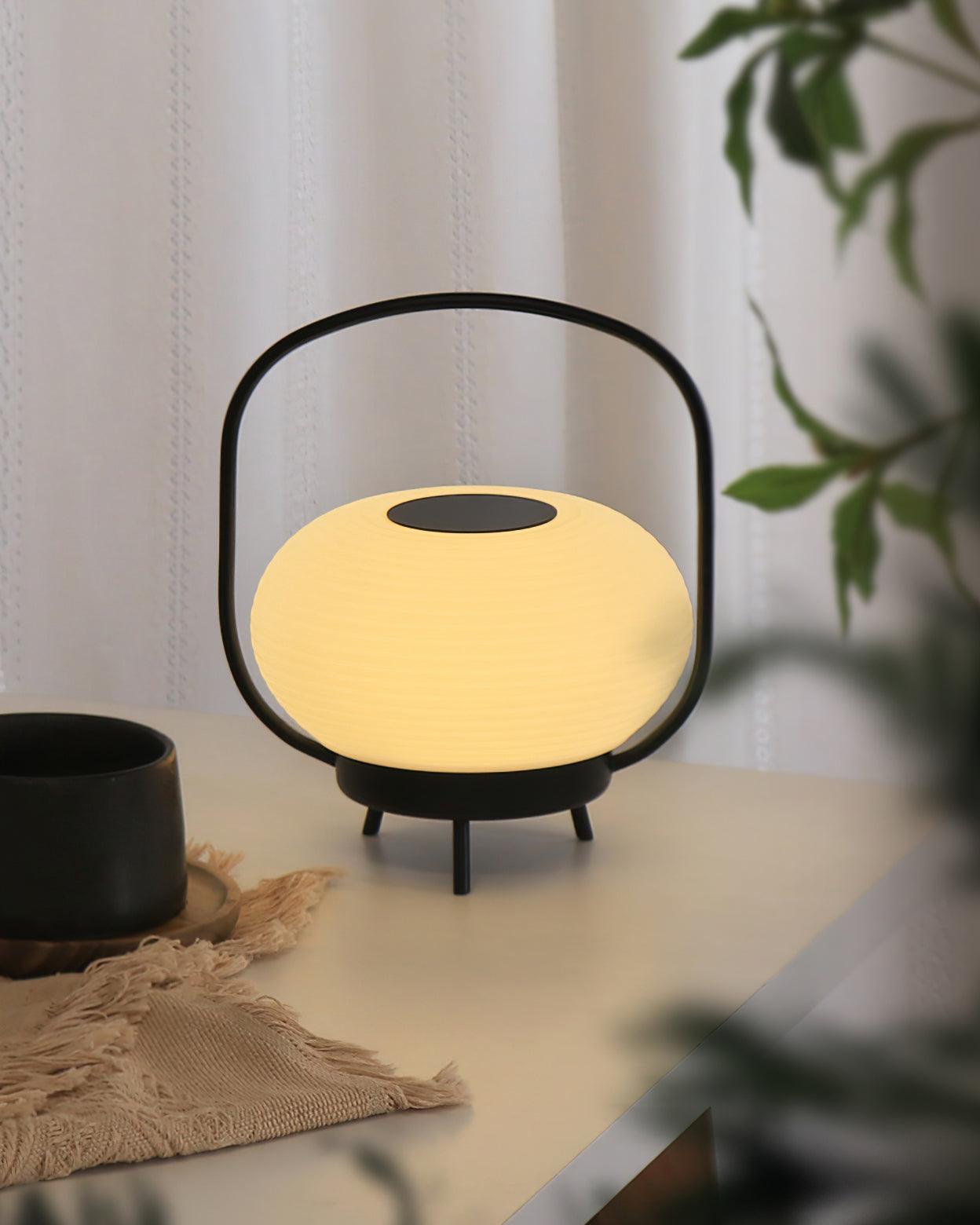 Masker Sculpted Globe Table Light