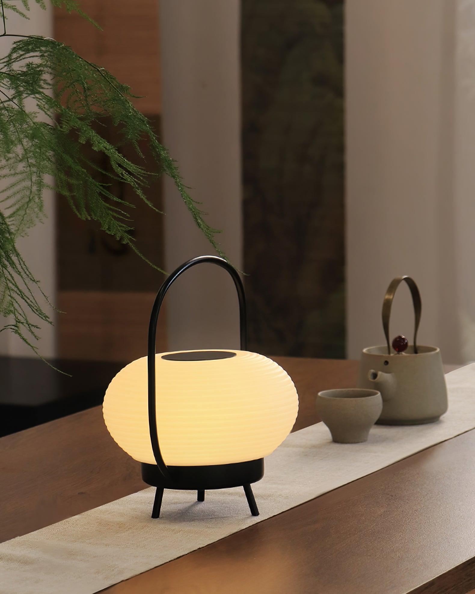 Masker Sculpted Globe Table Light
