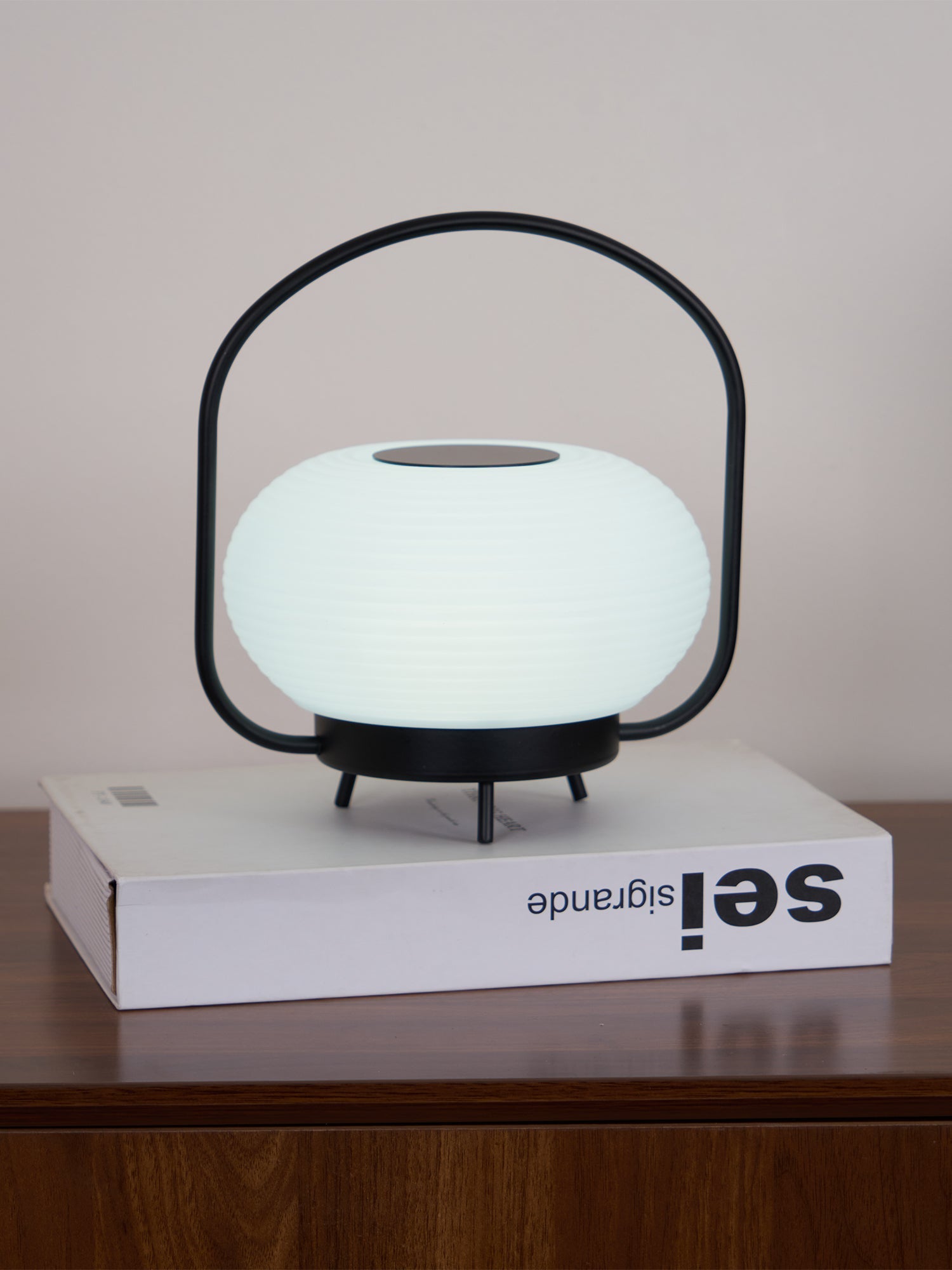 Masker Sculpted Globe Table Light