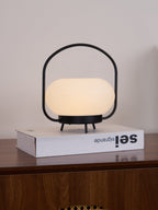 Masker Sculpted Globe Table Light