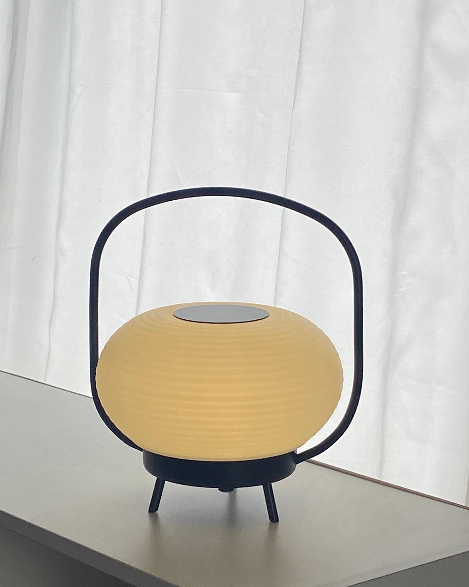 Masker Sculpted Globe Table Light