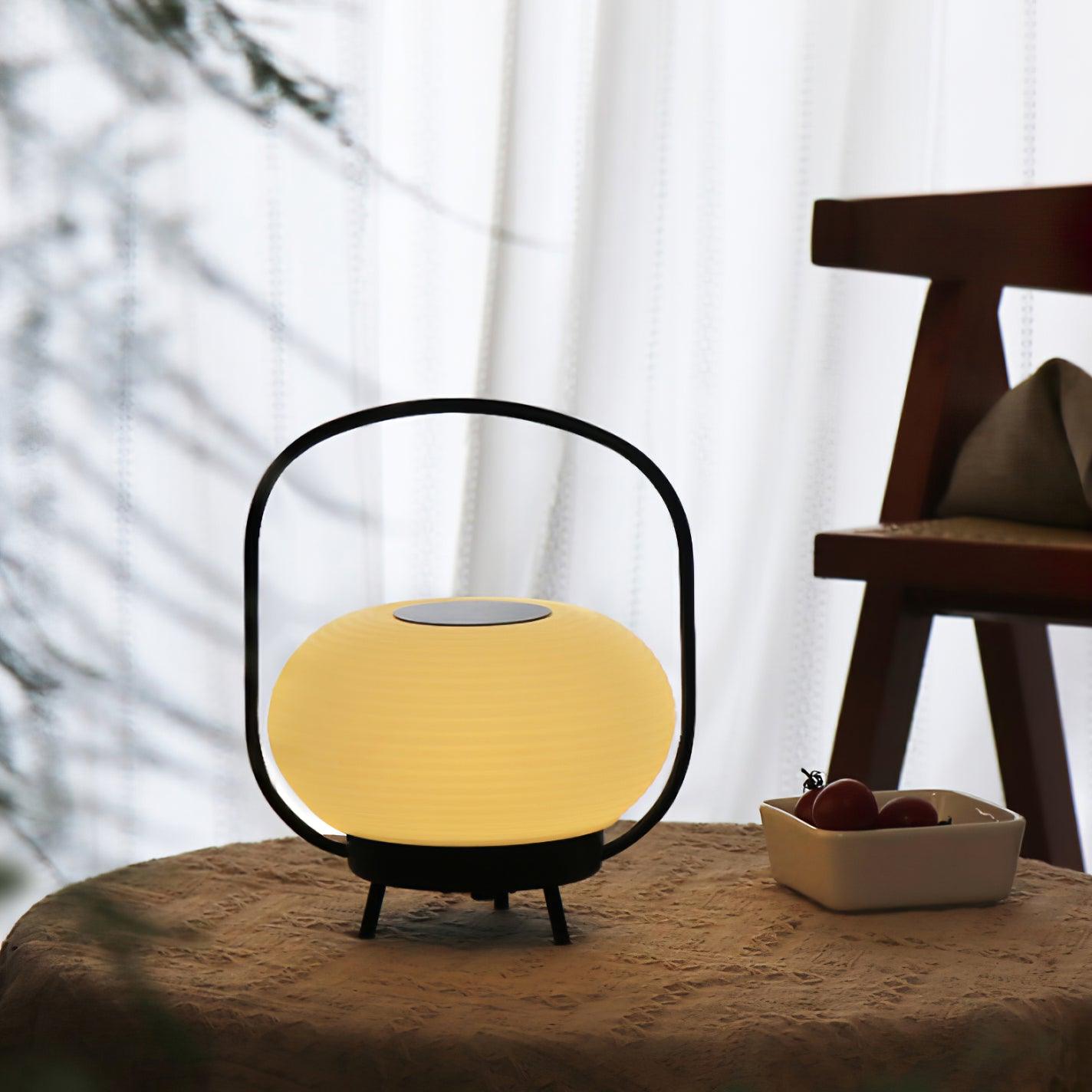 Masker Sculpted Globe Table Light