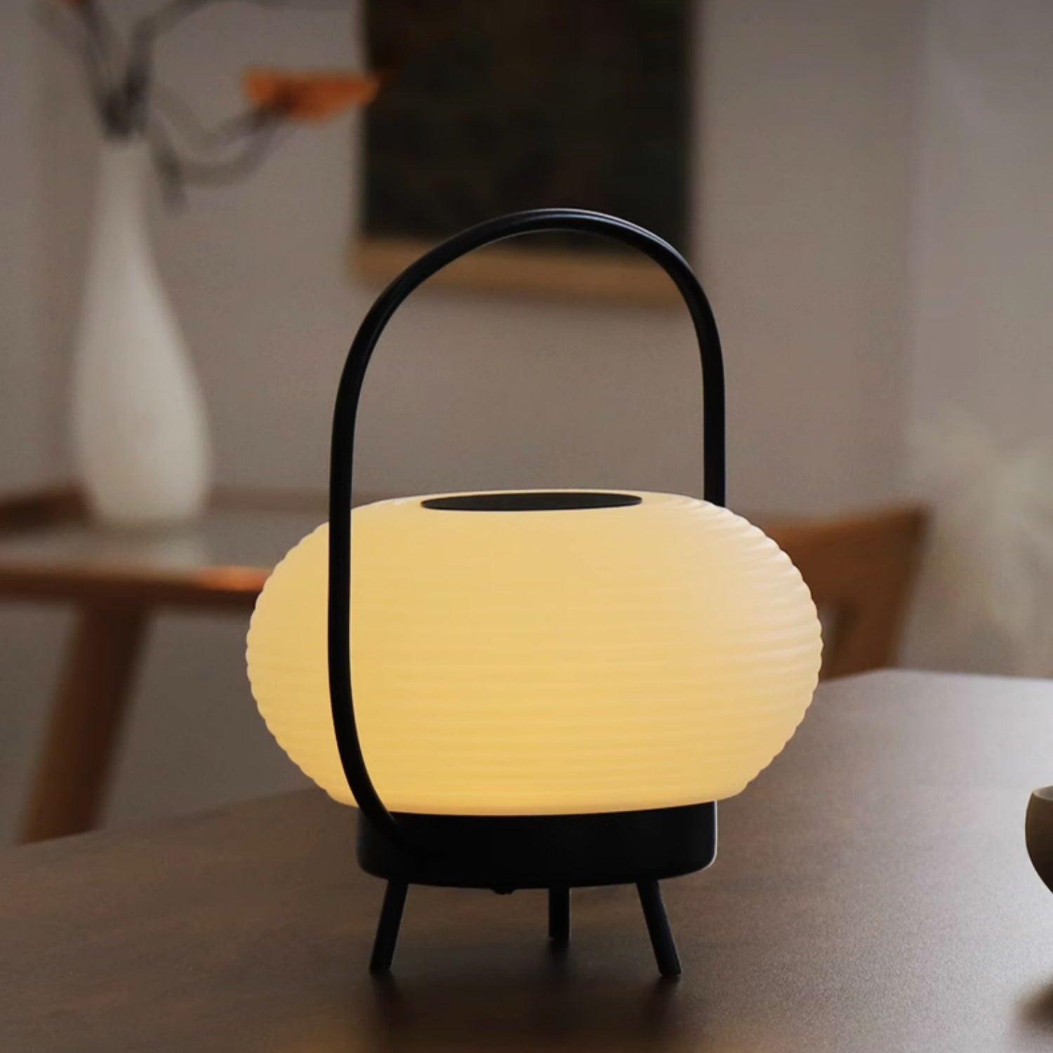 Masker Sculpted Globe Table Light