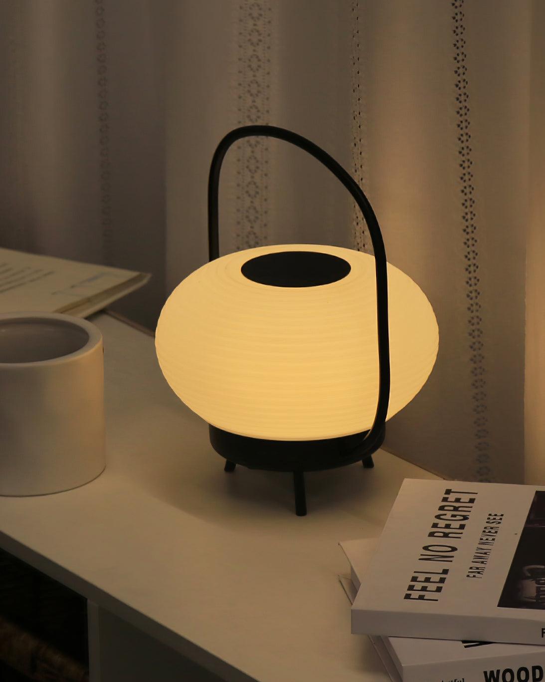 Masker Sculpted Globe Table Light