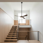 Maverick Sculpted Wood Blade Ceiling Fan Light
