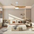 Maverick Sculpted Wood Blade Ceiling Fan Light