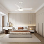 Maverick Sculpted Wood Blade Ceiling Fan Light