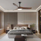 Maverick Sculpted Wood Blade Ceiling Fan Light