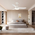 Maverick Sculpted Wood Blade Ceiling Fan Light
