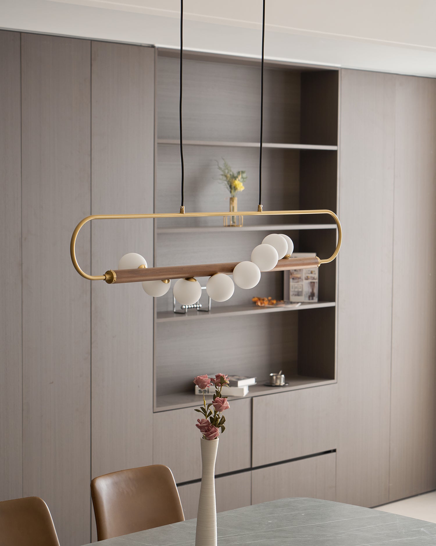 Zeta Sculpted Globe Chandelier