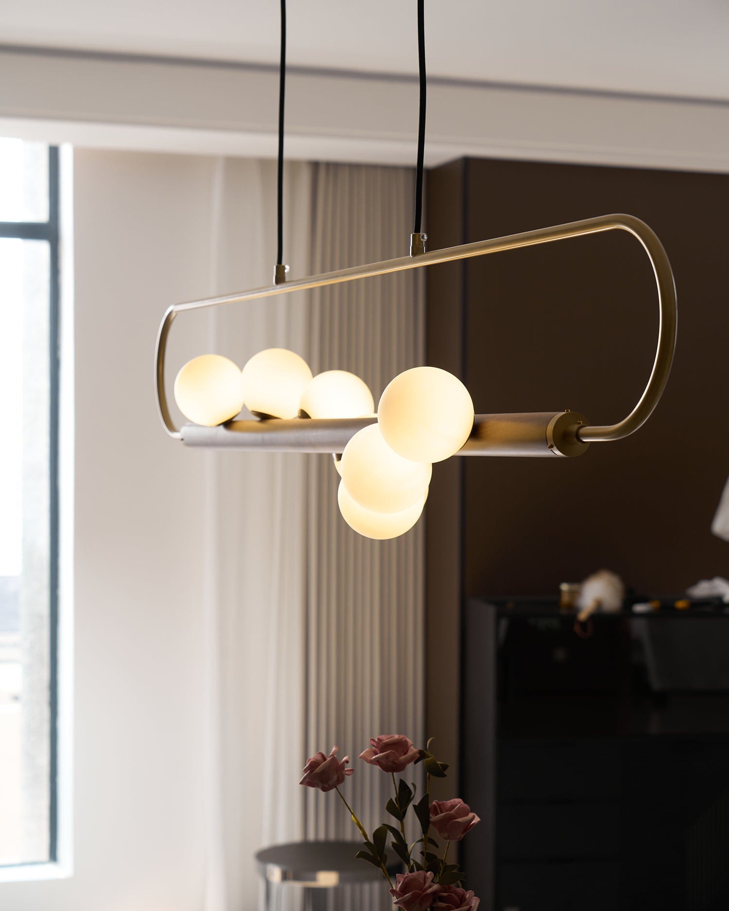 Zeta Sculpted Globe Chandelier