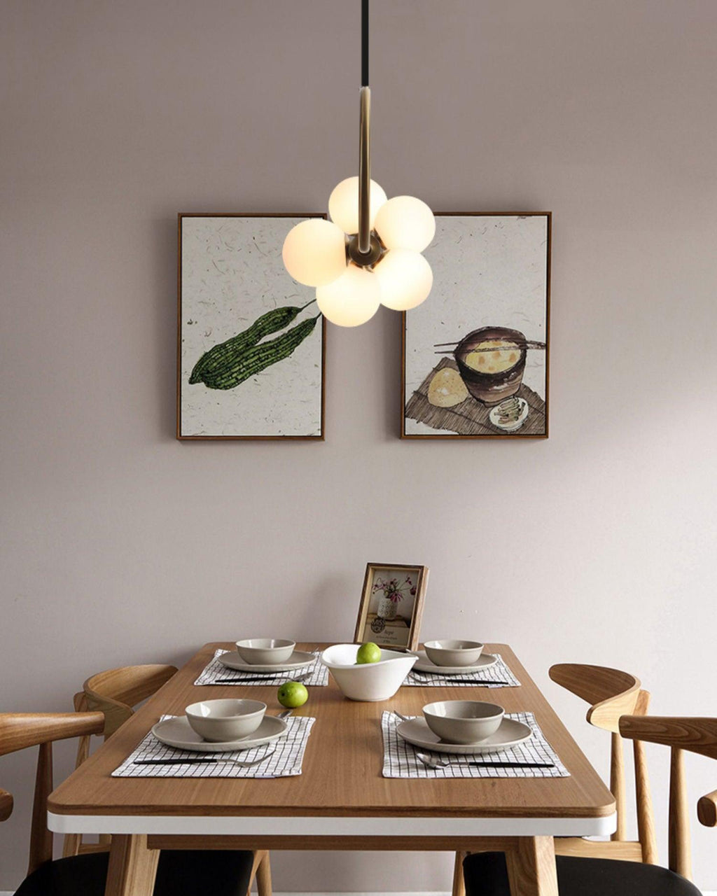 Zeta Sculpted Globe Chandelier