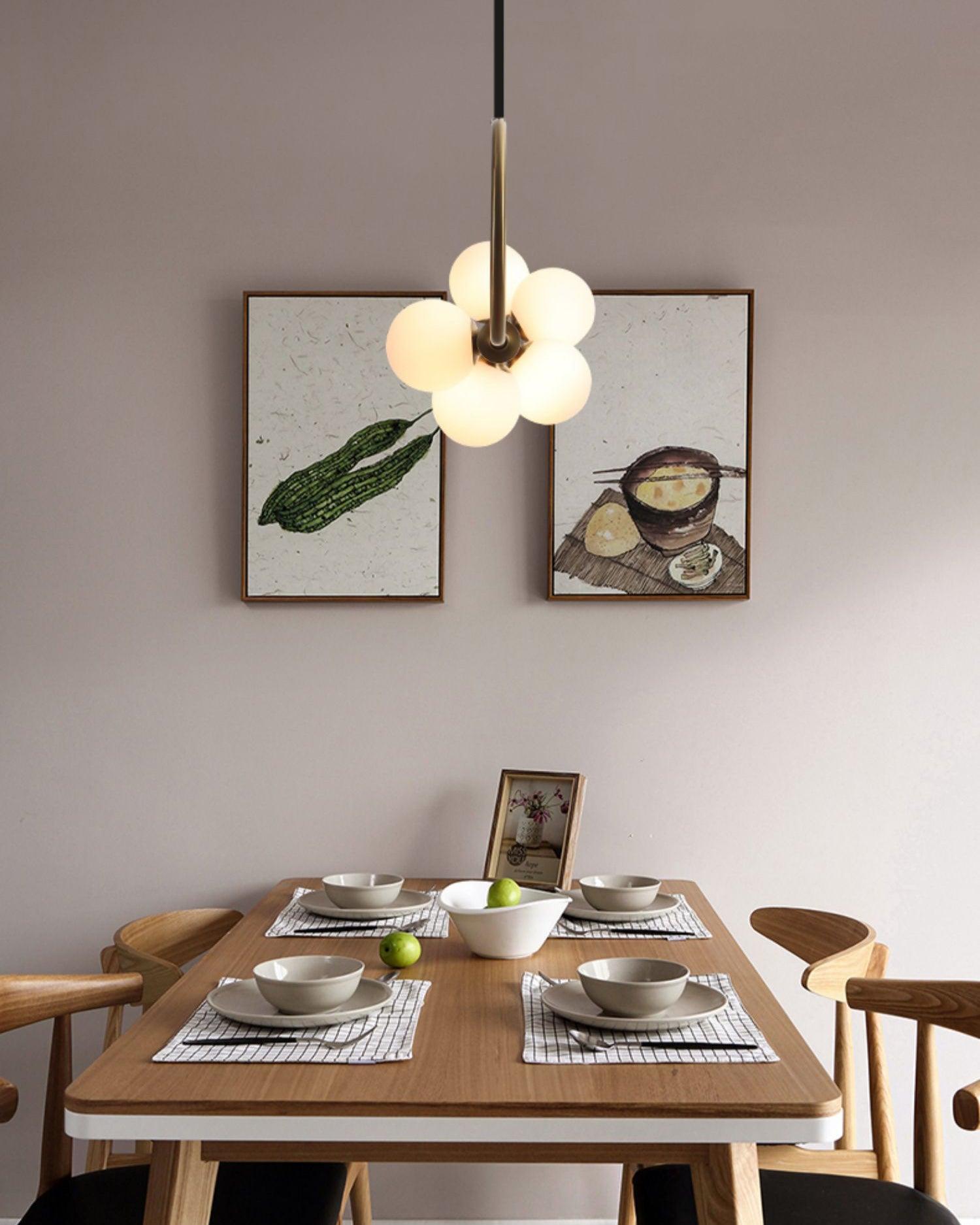 Zeta Sculpted Globe Chandelier