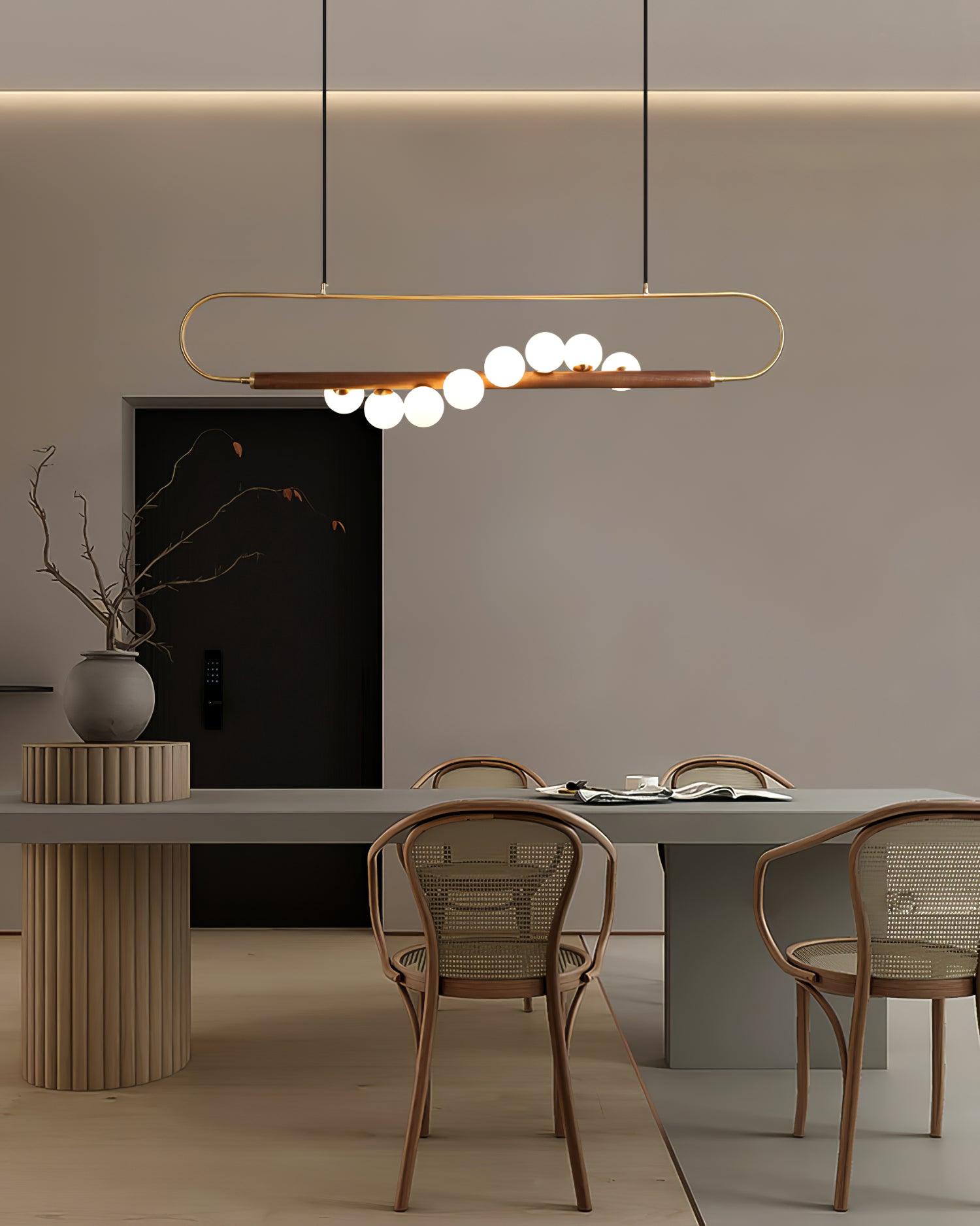 Zeta Sculpted Globe Chandelier