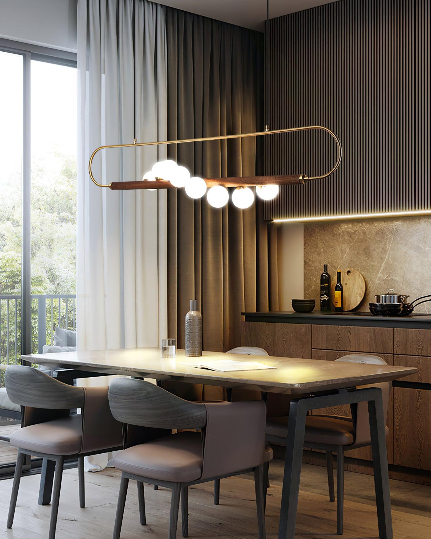 Zeta Sculpted Globe Chandelier