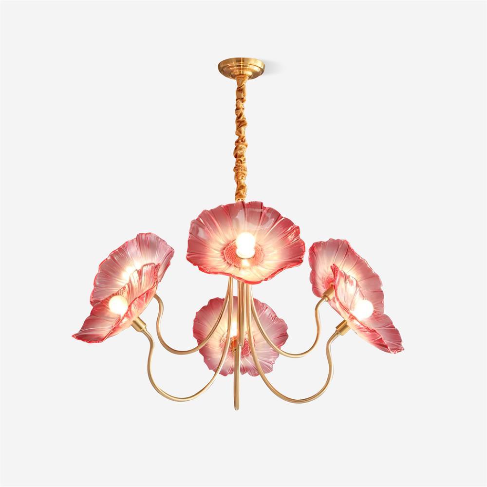 Murano Floral Glass Chandelier