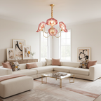 Murano Floral Glass Chandelier