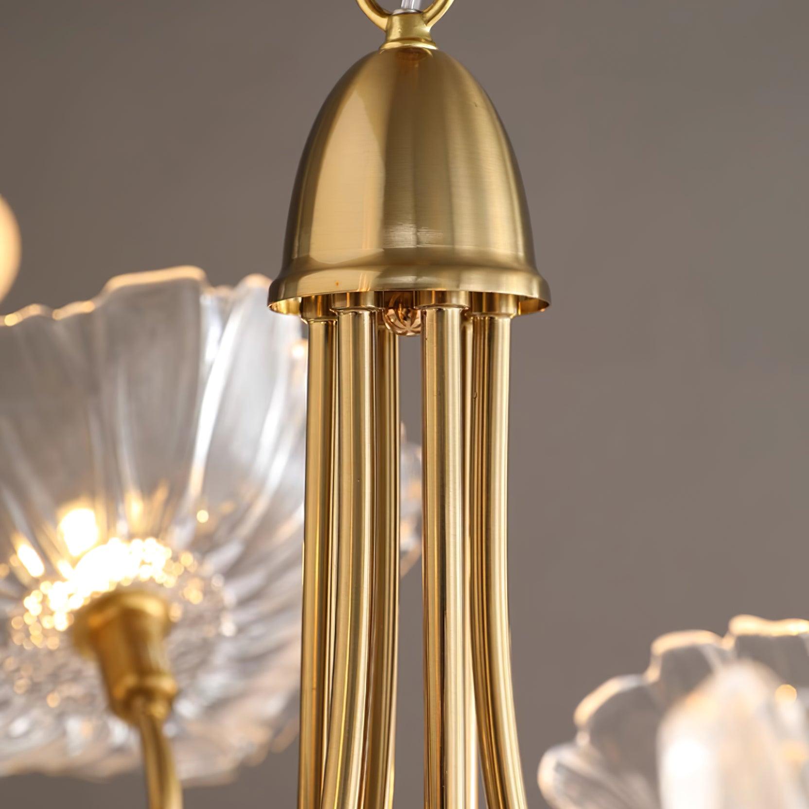 Murano Floral Glass Chandelier