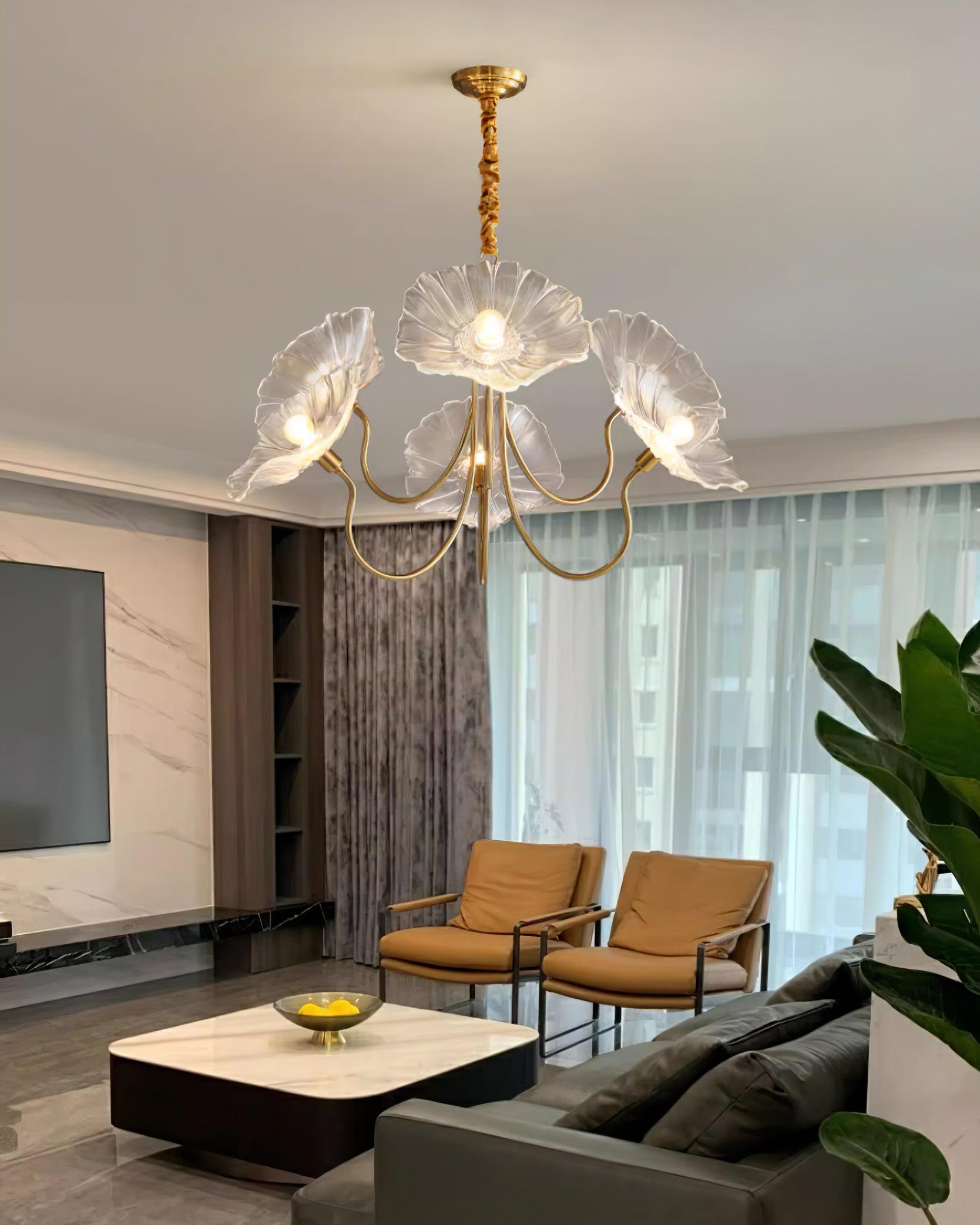 Murano Floral Glass Chandelier
