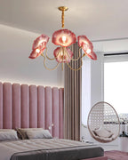 Murano Floral Glass Chandelier