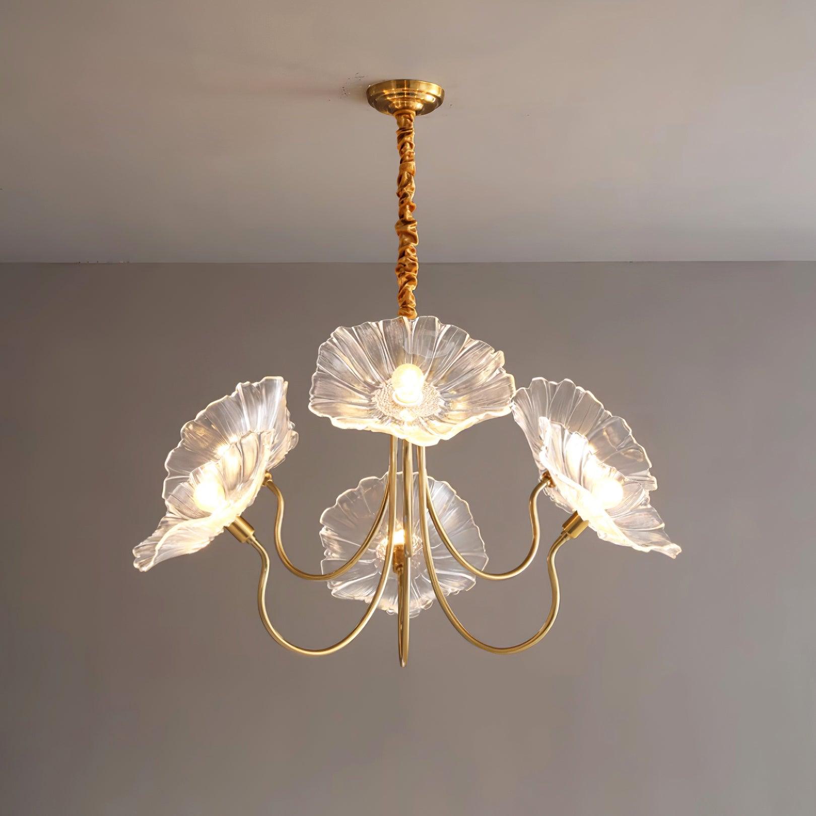 Murano Floral Glass Chandelier