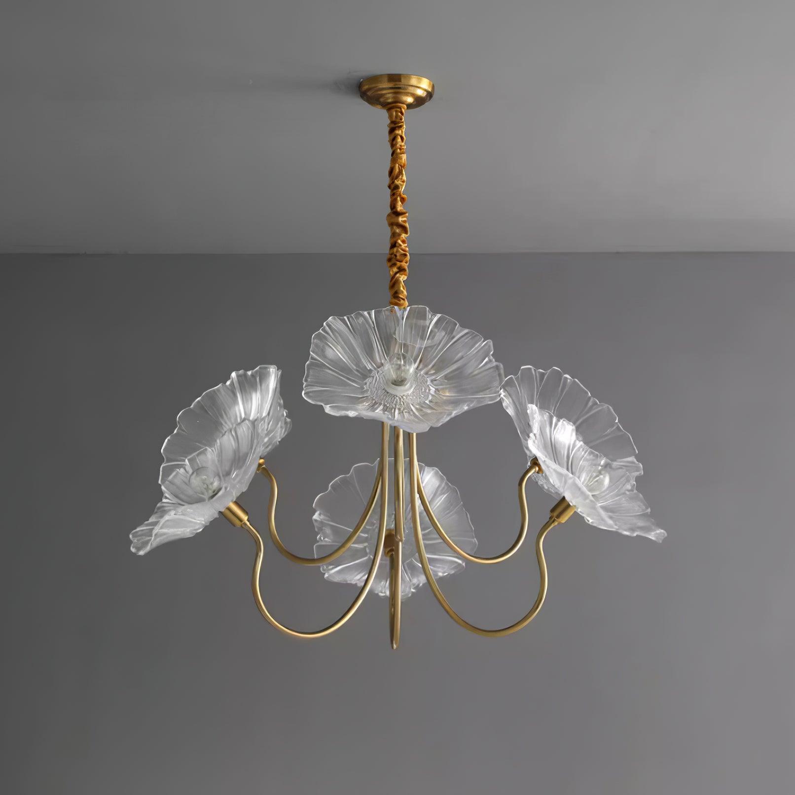 Murano Floral Glass Chandelier