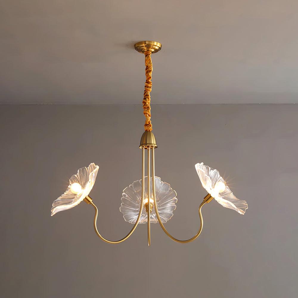 Murano Floral Glass Chandelier