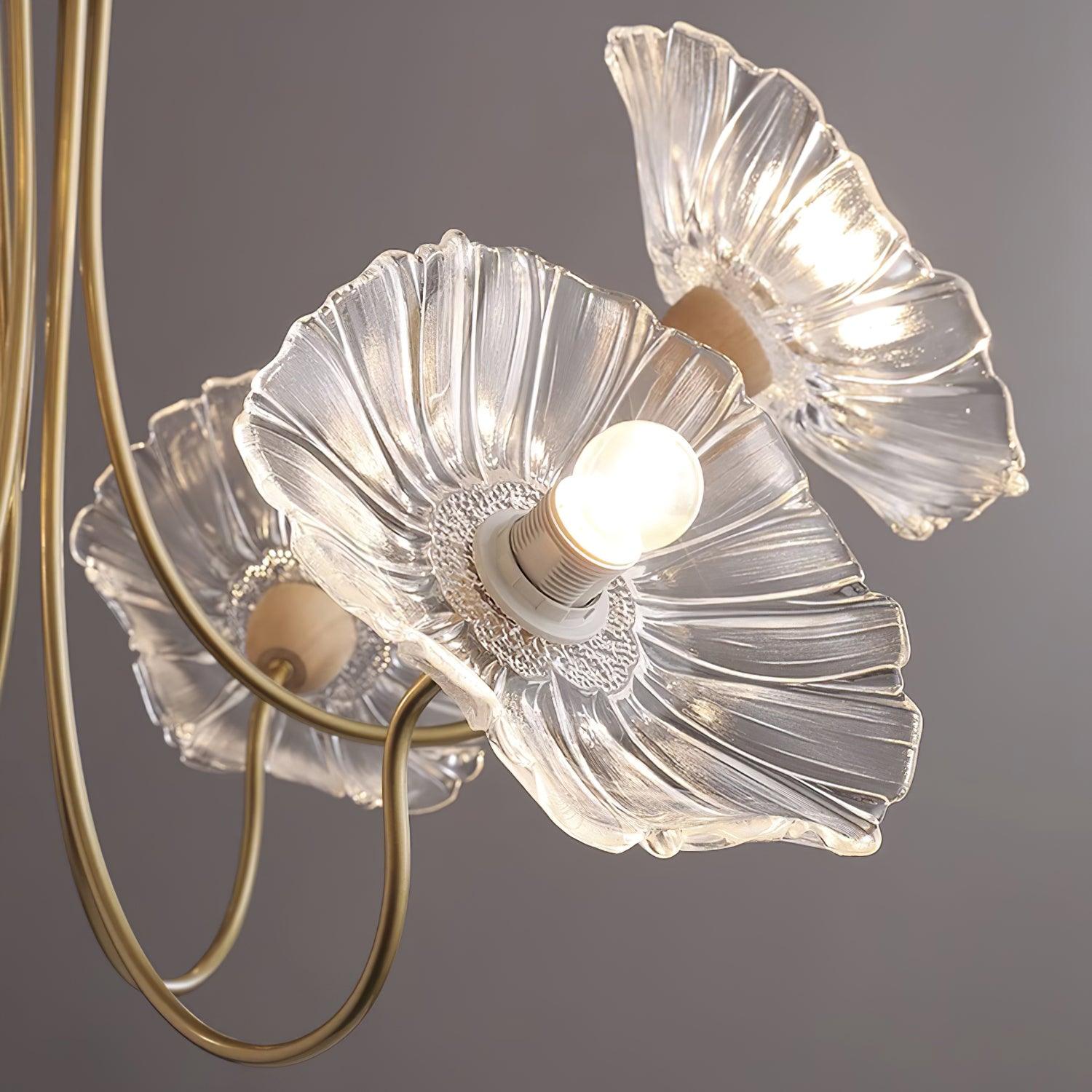 Murano Floral Glass Chandelier