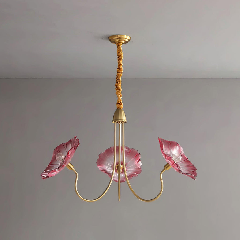 Murano Floral Glass Chandelier