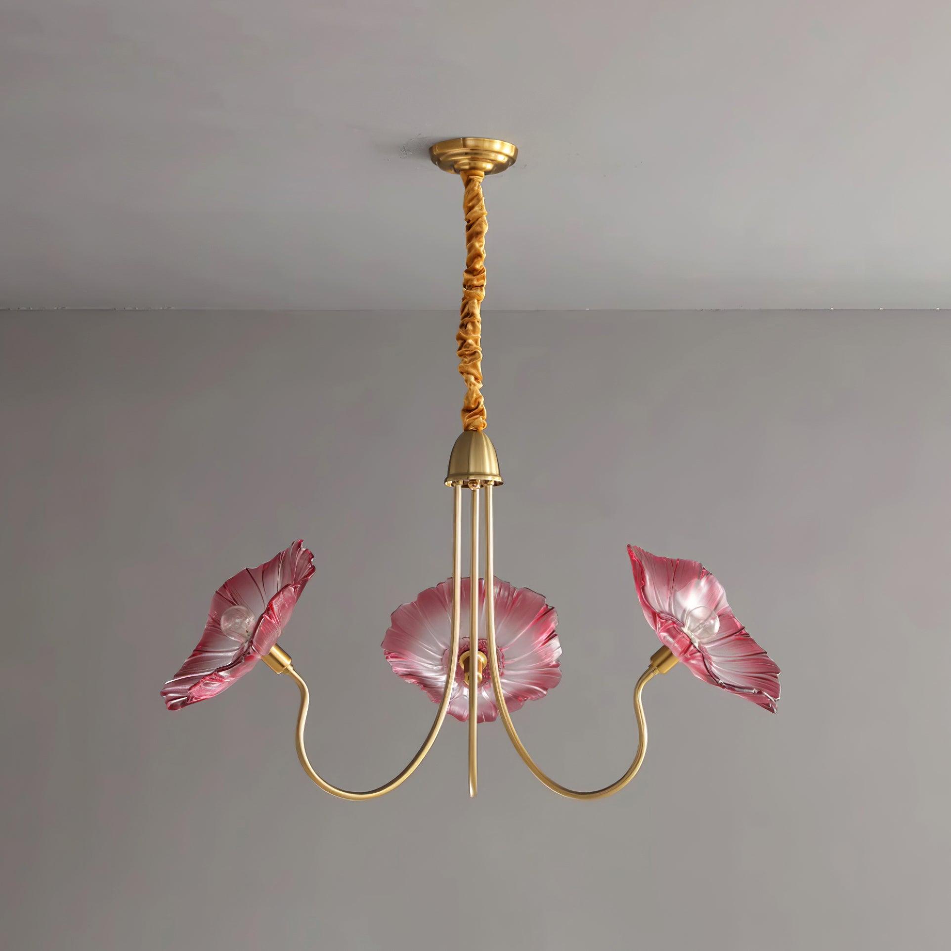 Murano Floral Glass Chandelier