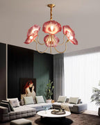 Murano Floral Glass Chandelier