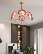 Murano Floral Glass Chandelier