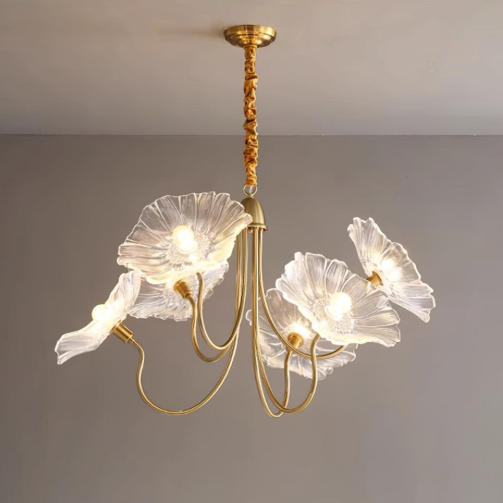 Murano Floral Glass Chandelier