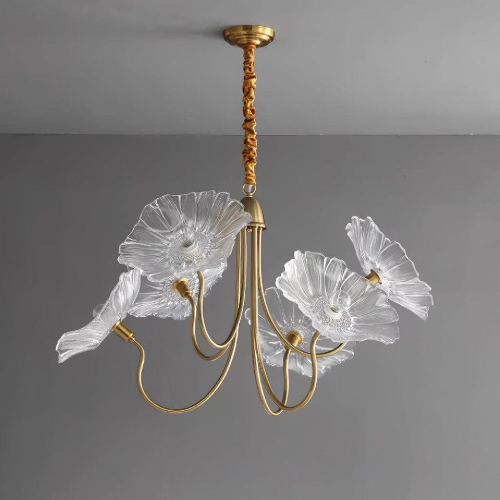 Murano Floral Glass Chandelier