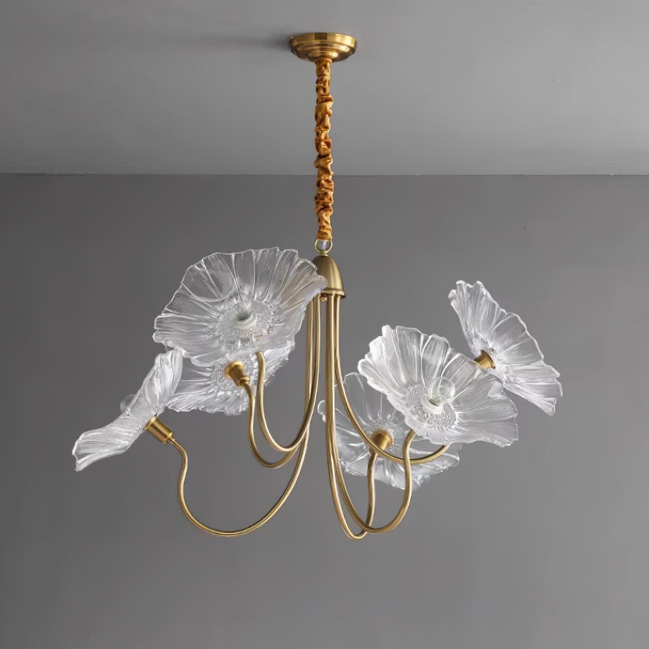 Murano Floral Glass Chandelier