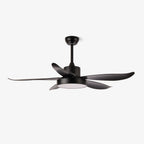 Noctura Glide Designer Black Ceiling Fan Light