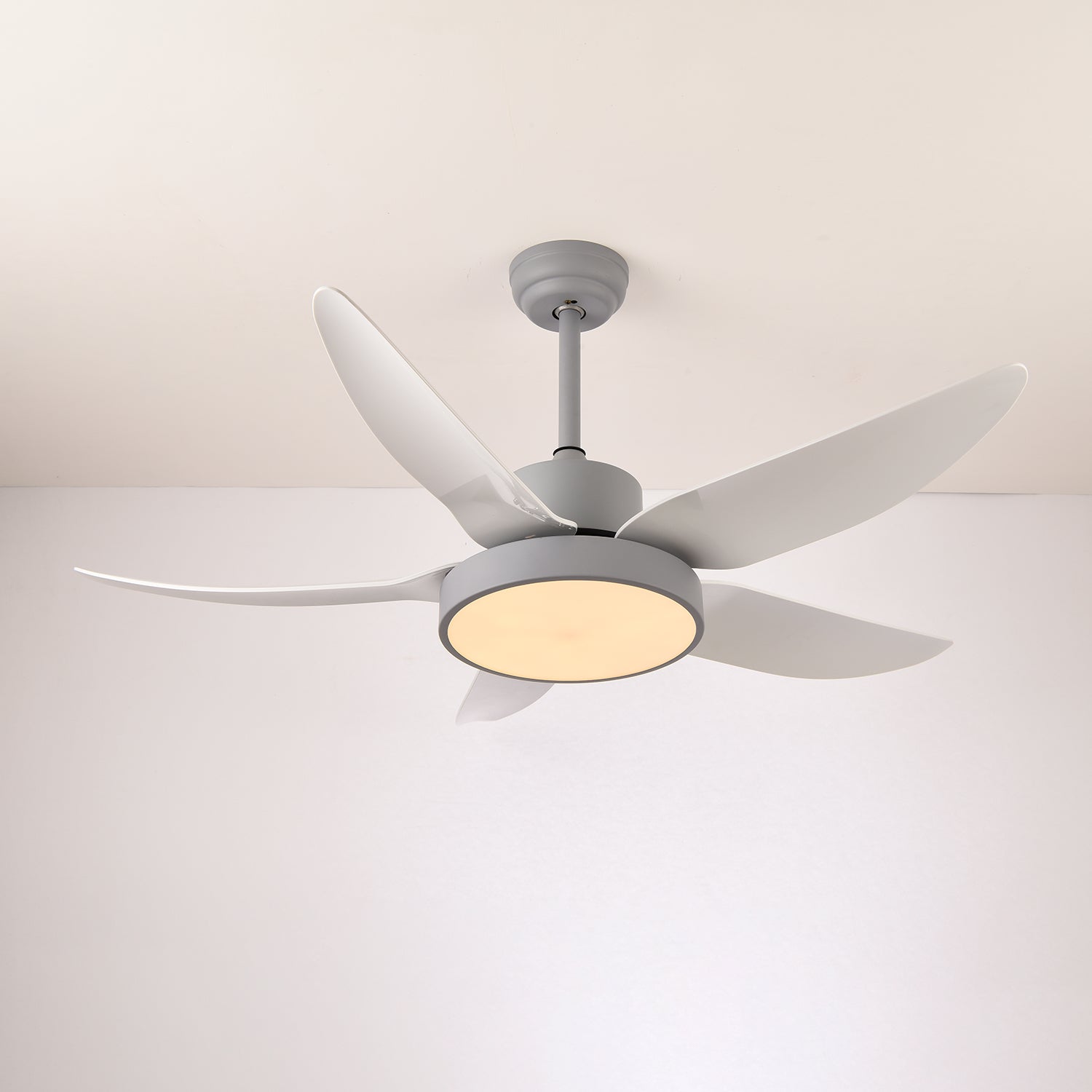 Noctura Glide Designer Black Ceiling Fan Light